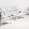 VANGARDEN Modern Aluminum Rattan Outdoor Furniture Garden Sofa Set 5 Seater Waterproof Cushion Living Room Courtyard Hotel