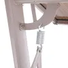 VANGARDEN Modern 2-Seat L-shaped Aluminium Swing Bench Waterproof Cushions Outdoor Furniture Patio Courtyard Customized Logo