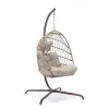 VANGARDEN Outdoor Metal Swing Chair Rocking Chair Quick-Dry Cushion Foldable Detachable Hanging Basket Seat 1 Person Modern