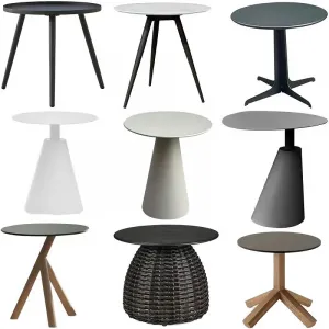 VANGARDEN VD102038A Modern Commercial Aluminum Alloy Waterproof Contemporary Outdoor Coffee Table for Outdoor Furniture