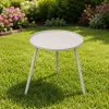 VANGARDEN VD102038A Modern Commercial Aluminum Alloy Waterproof Contemporary Outdoor Coffee Table for Outdoor Furniture