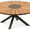 Vienna Modern Armchair Textilene Aluminum Frame Dining Set Replaceable Poly Wood Table Weather Resistant Hotel Outdoor Living