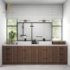 American Style Floor Mounted Bathroom Vanity 72 Inch Units Prefab Bathroom