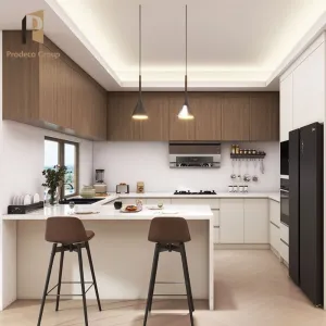 Australia Flat Pack White Wooden Plywood Modular Modern E0 E1 Grade Kitchen Cabinets with Faucet for Apartment Villa Use