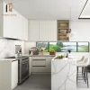 Australian Kitchen Cabinet Designs Modern White Flat Pack Particleboard Modular Marble Laminate Faucet Kitchen
