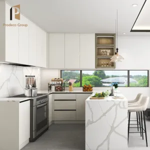 Australian Kitchen Cabinet Designs Modern White Flat Pack Particleboard Modular Marble Laminate Faucet Kitchen