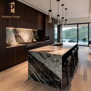 Cherry Wood Kitchen Cabinet Solid Wood Natural Color Whole House Custom Builder Project Kitchen Cabinets