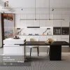 Classic Shaker Complete Kitchen Cabinet Set Solid Wood Construction Home Luxury Custom Modern White Oak Sink Modular Kitchen