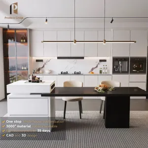 Classic Shaker Complete Kitchen Cabinet Set Solid Wood Construction Home Luxury Custom Modern White Oak Sink Modular Kitchen