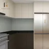 Cocina China Prefab Modular Kitchen Cabinet Marble Laminate Countertop Sink Faucet Drawer Basket-Modern Design for Apartment Use