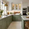 Custom Kitchen Cabinet American Shaker Style Solid Wood Townhouse Residential Project Kitchen Cabinets