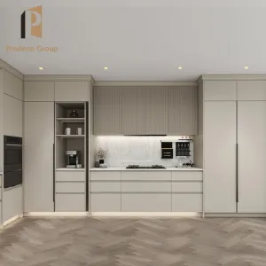 Custom Modular Flat Panel Full Wooden Modern Lacquer Resin Kitchen Cabinets Sink Hinge Marble Laminate Faucet for Villa