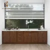 Custom Modular Kitchenette Cabinet Marble Laminate Particleboard Construction Faucet Drawer Basket Accessories-Modern Kitchen
