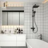 Custom Stainless Steel MDF Vanity Unit Modern Wall-Mounted Bathroom Vanity with Melamine Board Construction White Design