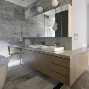 Customized Hotel Bathroom Vanity Washroom Cabinet