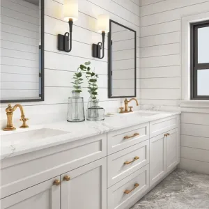Customized Modern Hotel Bathroom Cabinet Vanity Plywood MDF Melamine Finish Water Resistant Soft Closing Hardware for
