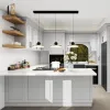 Customized Modular Particleboard Eco-friendly Waterproof Modern High-End Kitchen Unit