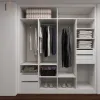 2 Door Built-in Modern Bedroom Wardrobe with MDF Doors for Apartment Hotel Use