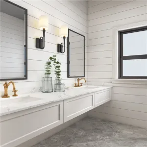 Floating Bathroom Vanity Cabinet Modern White Luxury Bathroom Cabinet