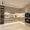 Frameless Kitchen Cabinet Modern Style High Gloss Finish Apartment Residential Building Project Kitchen Cabinets