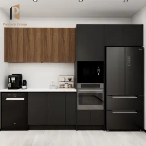Full Home Kitchen Cabinet Custom Particleboard Units Modular Flat Pack Modern Wood Marble Laminate Small