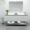 Guangzhou Modern Water Resistant Melamine Framed Bathroom Vanity for Villa Apartment