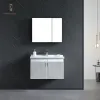 30 Inch Water Resistant Euro Style Modern Bathroom Vanity Cabinet Framed Melamine Board Construction for Apartment Villa Use