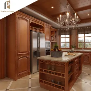 Luxury Complete Kitchen Cabinet Set MDF Modular Kitchen Cabinets with Sink Hinge Drawer Basket Marble Countertop
