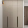 MDF Folding Solid Wood Eco-friendly Wardrobe Two Doors Modern Bedroom Furniture for Villa and Hotel Easy-Clean Waterproof