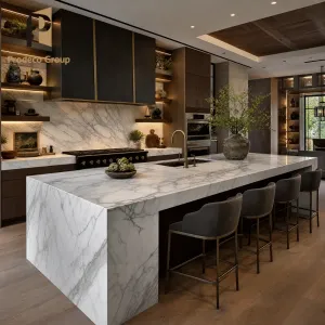 Melamine Board Kitchen Cabinet Modern Style Whole House Residential Builder Project Kitchen Cabinets