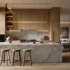 Melamine Faced Kitchen Cabinet Modern Style Whole House Custom Builder Development Kitchen Cabinets