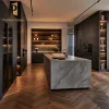 Melamine Panel Kitchen Cabinet Modern Style Whole House Residential Builder Project Kitchen Cabinets