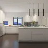 Minimalist Fitted Modular Kitchen Cabinets Marble Laminate Resin Countertops Faucet Included-Eco-friendly Custom Modern Design