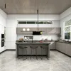 Modern American Style Modular Kitchen Cabinet with Marble Particleboard and Faucet