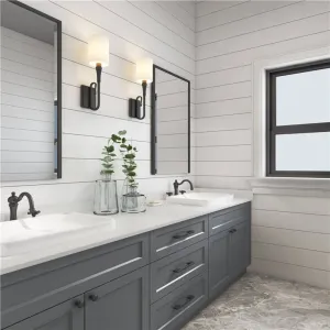 Modern Design Fully Assembled Cabinets Dark Black Wood Bathroom Vanity Wood Veneer Bathroom Vanity