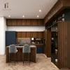 Modern Design Used Modular Kitchen Cabinets with Acrylic Finish Eco-friendly Waterproof Features Sink and Hinge Accessories