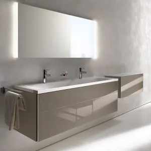 Modern Design Water Resistant Hotel Apartment Bathroom Sink Cabinets Modular Wall Hanging Mirrored Vanity Eco-Friendly Features