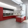 Modern Modular Kitchen Cabinet Design with Acrylic Finish Faucet Hinge Included for Apartment Use-Wholesale
