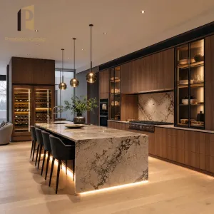 Modern Modular Kitchen Cabinet Set Whole House Custom Design Villa Builder Development Kitchen Cabinets