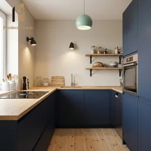 Modern Modular Kitchen Cabinets Custom Set Full Complete Home Kitchen Furniture Sink Faucet Hinge Drawer Basket Eco-Friendly