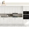 Modern White Particleboard RTA Kitchen Cabinet with Laminate Countertop and Drawer Basket