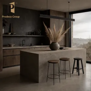 Modular Kitchen Cabinet Set Melamine Finish Soft Close Door Corner Unit Villa Builder Kitchen Cabinets