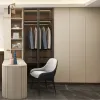 Modular Modern L-Shaped Bedroom Wardrobe with Eco-friendly MDF Customizable Size for Villa Home Furniture