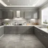 New Design Modern Modular Solid Wood Kitchen Cabinets with Sink Faucet Hinge Drawer Basket-Eco-Friendly Apartment Storage