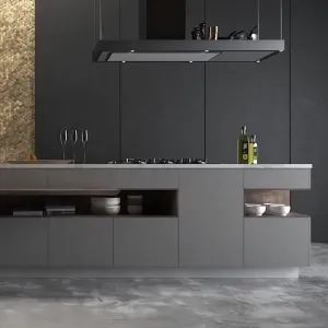 New Modern Modular Kitchen Cabinets with Marble Laminate Resin Countertops Faucet Drawer Basket Natural Wood Construction