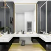 Powder Room Double Sink Bathroom Vanity Modern Luxury Bathroom Cabinets