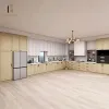 Prefab American Custom RTA Modular Kitchen Cabinets Marble Laminate Shaker Style Eco-friendly Wood Cabinets Manufacturer