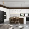 Prodeco High Gloss Lacquer Modular Particleboard Kitchen Cabinets with Hinge Drawer Slides and Faucets for Apartment Use