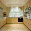 Professional Modern Modular Pantry Unit Kitchen Cabinet with Acrylic Finish Apartment Use Drawer Basket