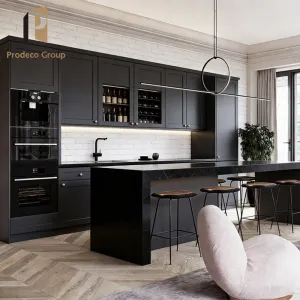 Project Specific Shaker Style Plywood Modular Kitchen Cabinet Set Sink Durable Construction Eco-friendly Custom Kitchen Cabinets